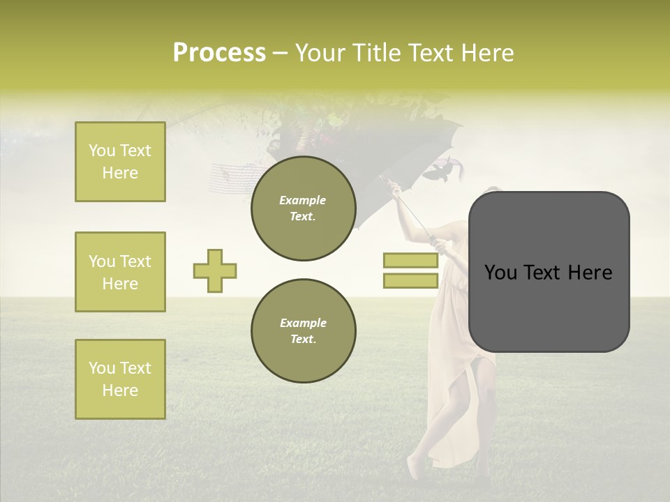 Cover Happy Woman PowerPoint Template