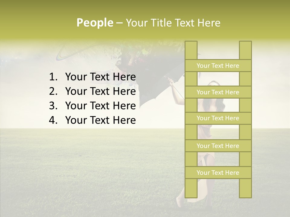 Cover Happy Woman PowerPoint Template