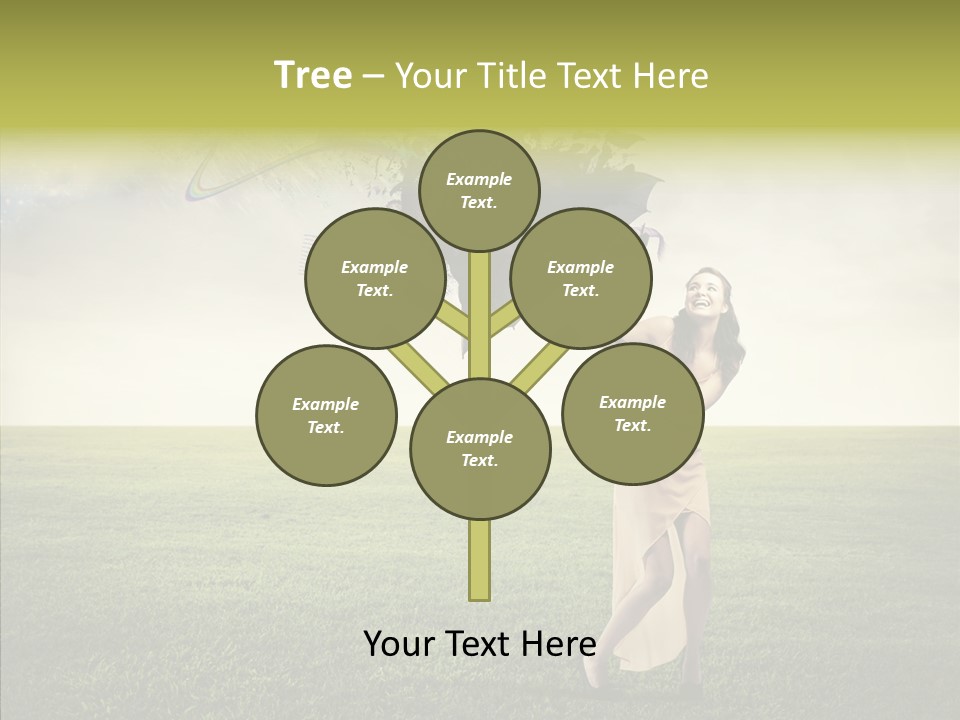 Cover Happy Woman PowerPoint Template