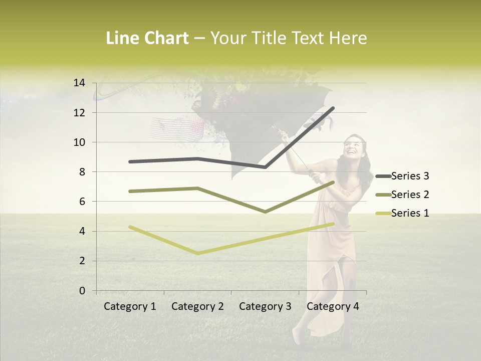 Cover Happy Woman PowerPoint Template