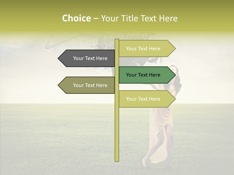 Cover Happy Woman PowerPoint Template