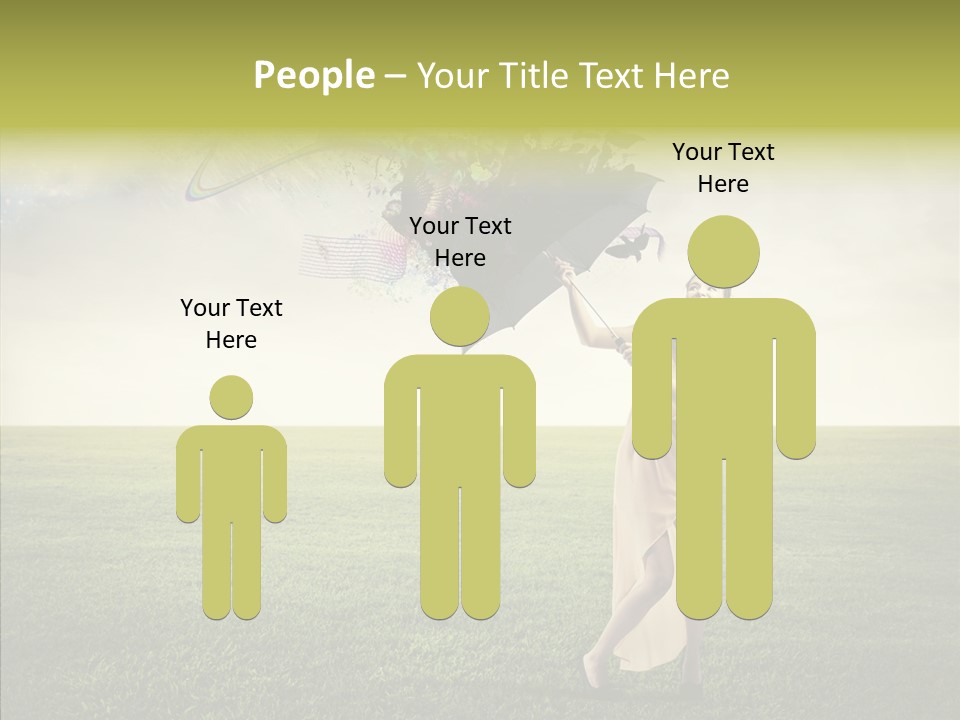 Cover Happy Woman PowerPoint Template