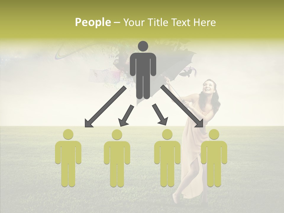 Cover Happy Woman PowerPoint Template