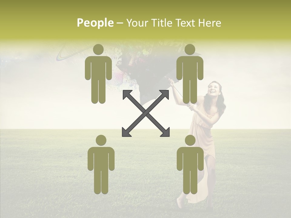 Cover Happy Woman PowerPoint Template