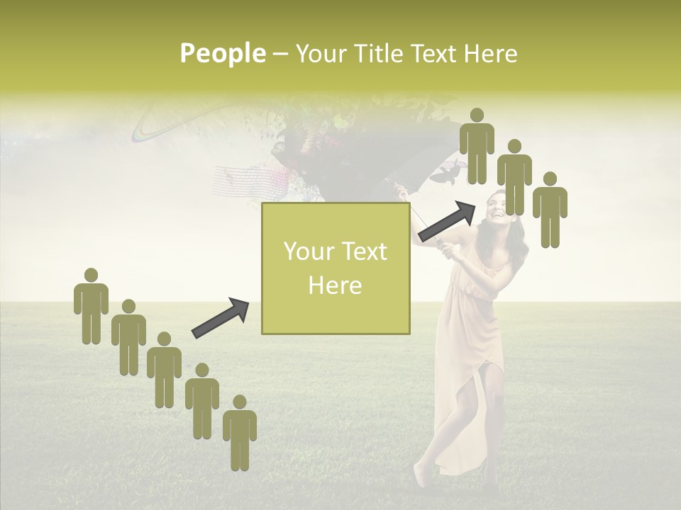 Cover Happy Woman PowerPoint Template