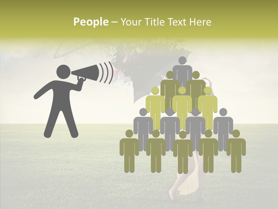 Cover Happy Woman PowerPoint Template