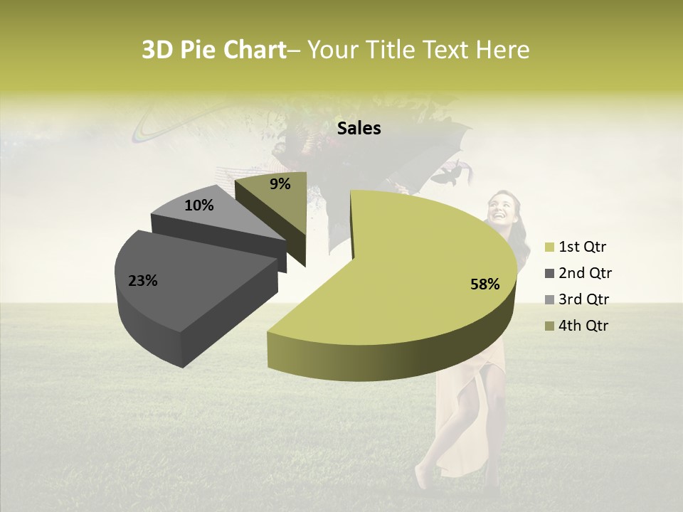 Cover Happy Woman PowerPoint Template