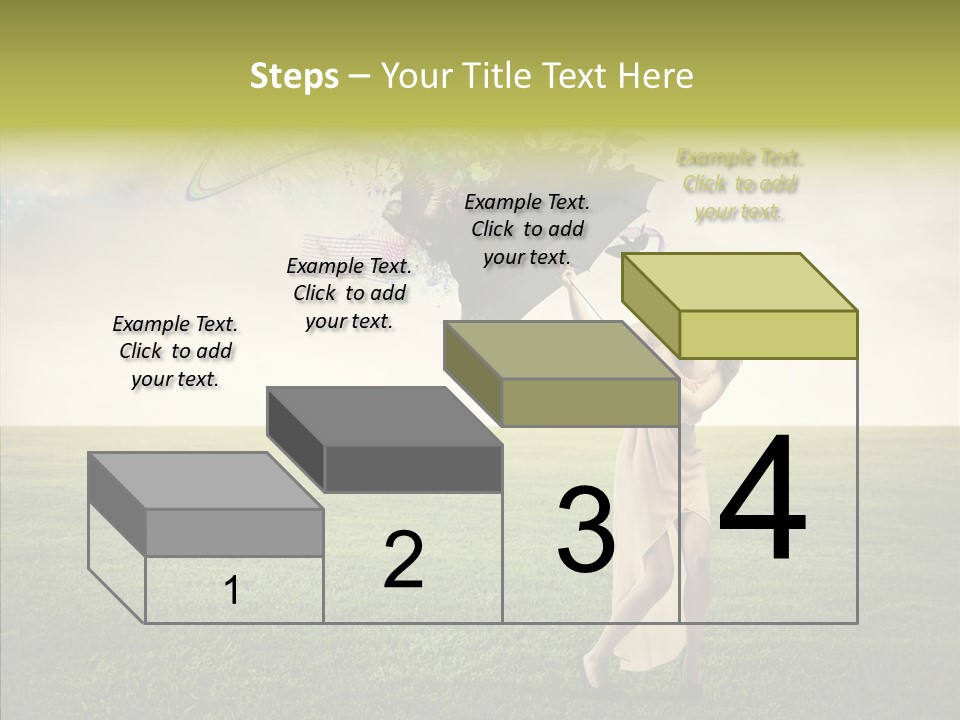 Cover Happy Woman PowerPoint Template