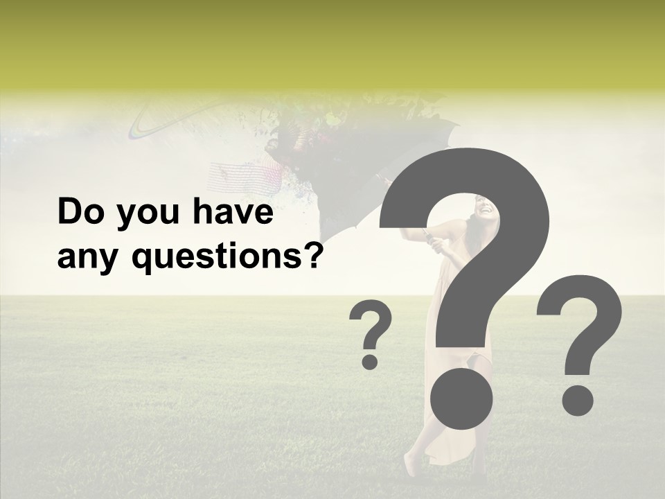 Cover Happy Woman PowerPoint Template