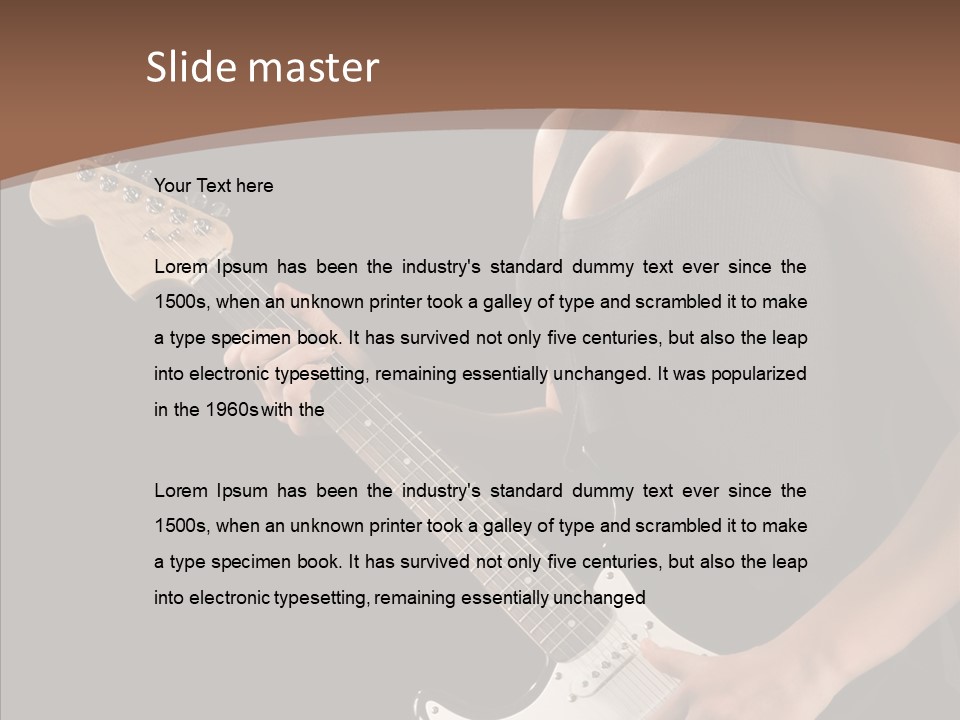 Player Stage Teenager PowerPoint Template