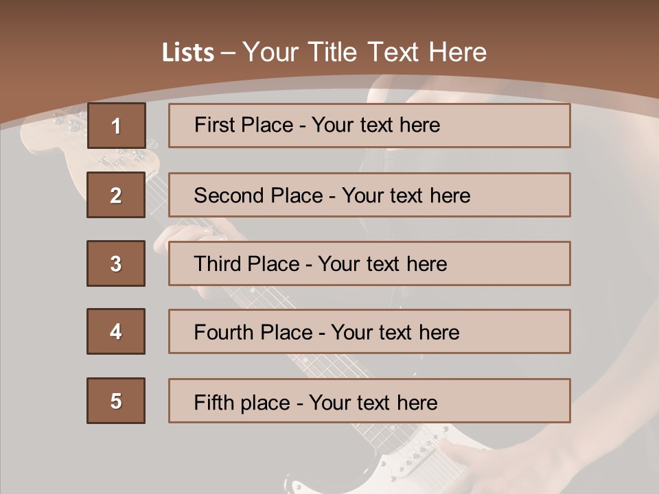 Player Stage Teenager PowerPoint Template
