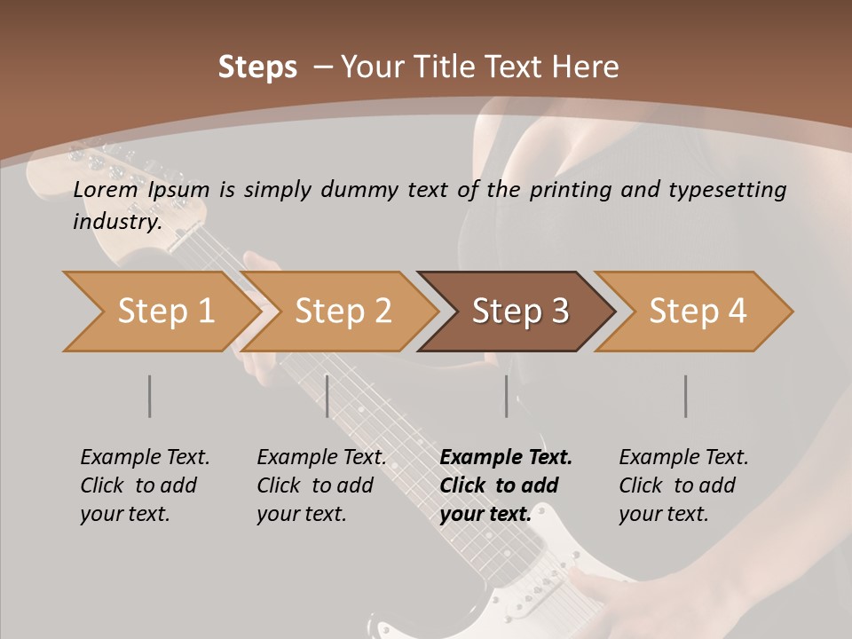 Player Stage Teenager PowerPoint Template