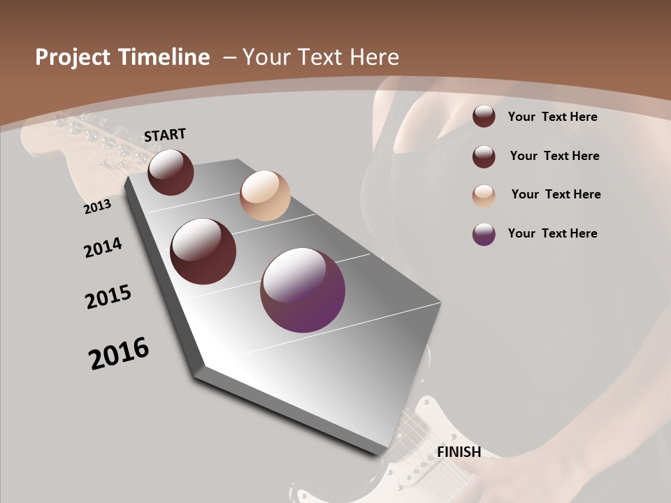 Player Stage Teenager PowerPoint Template