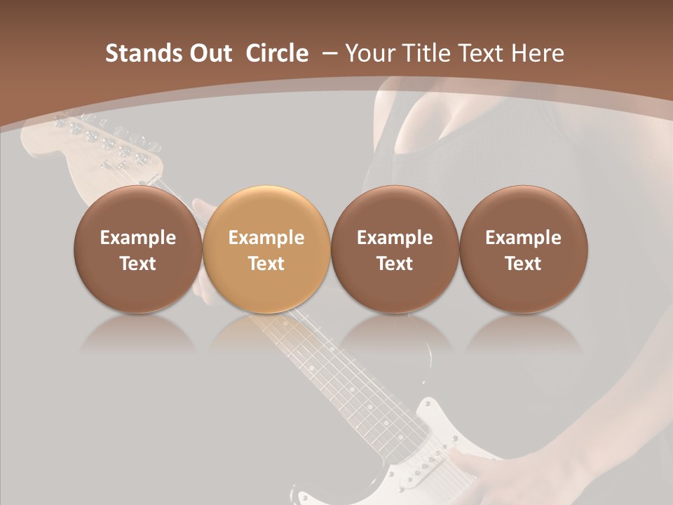 Player Stage Teenager PowerPoint Template