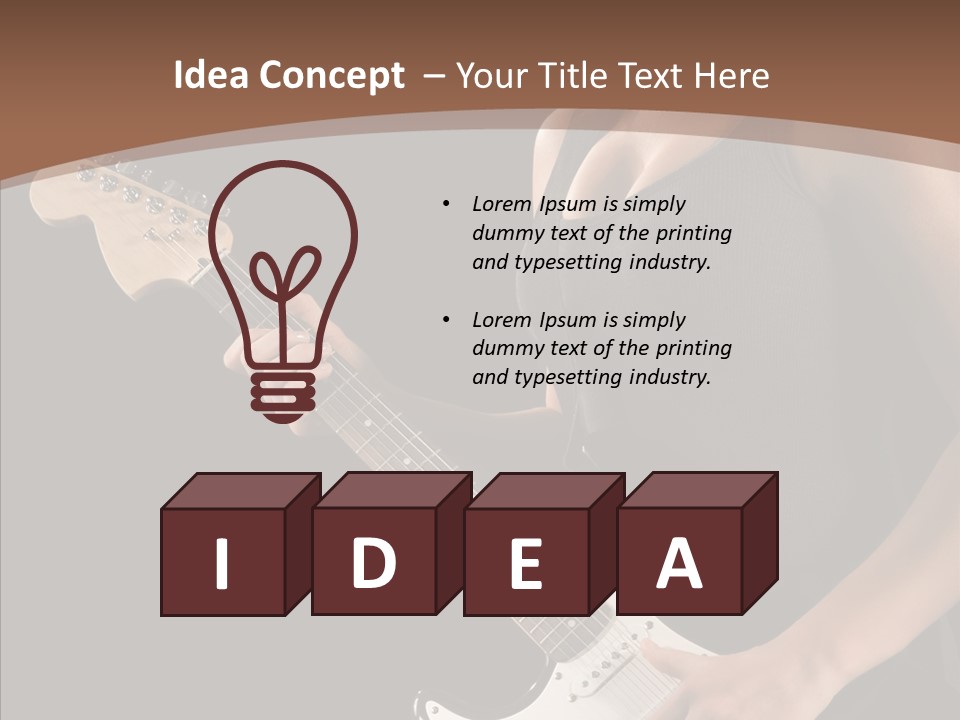 Player Stage Teenager PowerPoint Template