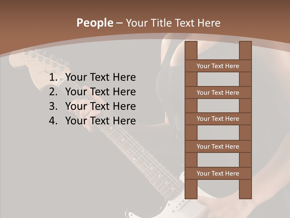 Player Stage Teenager PowerPoint Template