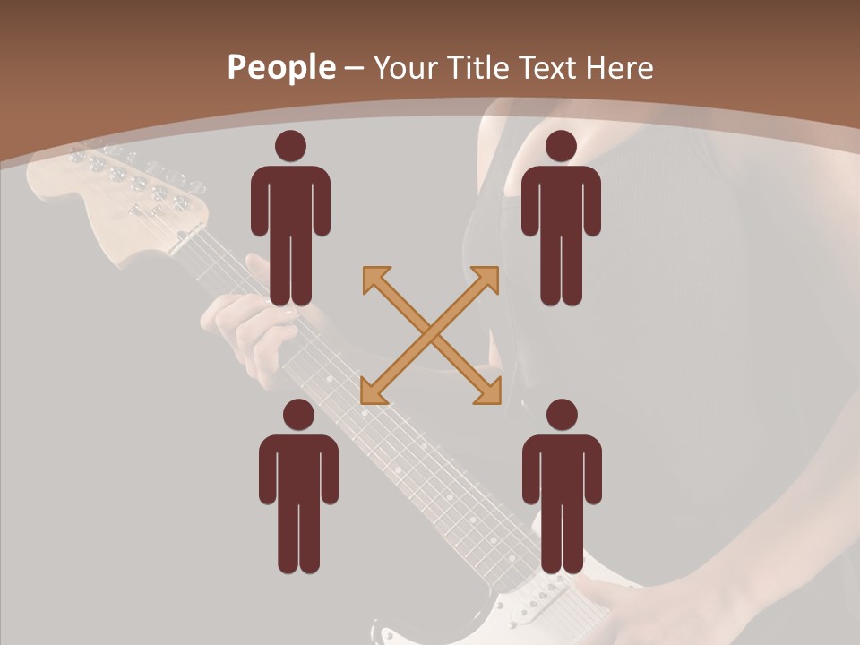 Player Stage Teenager PowerPoint Template