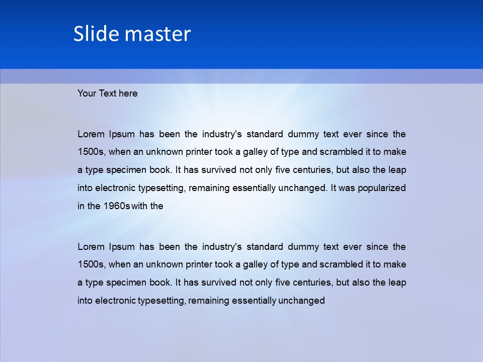 Shine Shape Beams PowerPoint Template