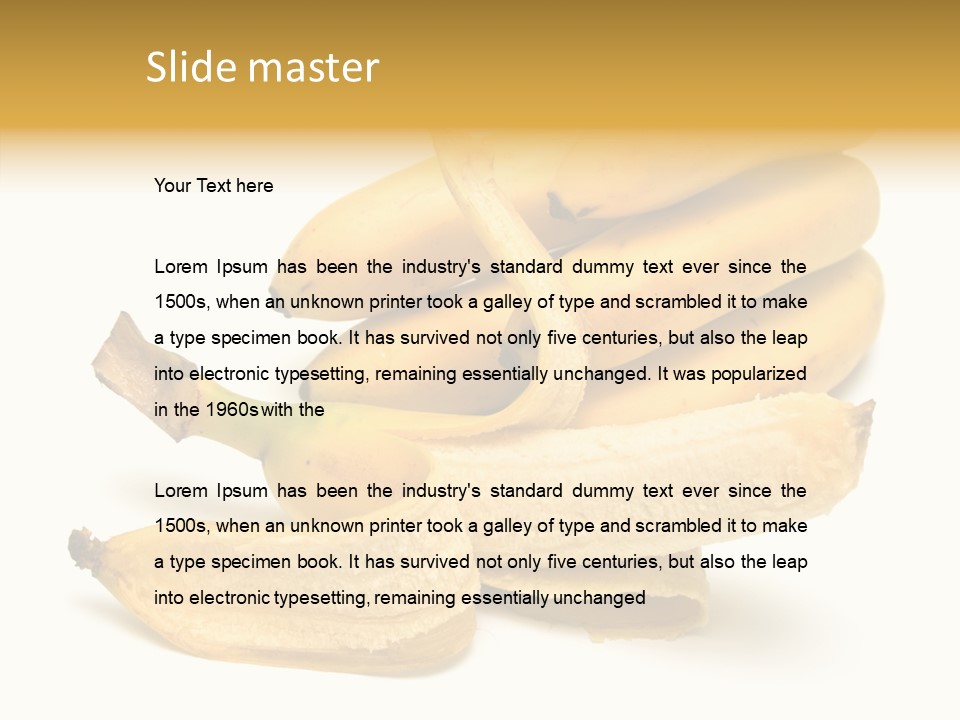 Tropical Vitamin Shadow PowerPoint Template