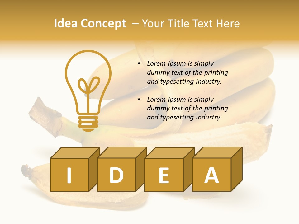 Tropical Vitamin Shadow PowerPoint Template