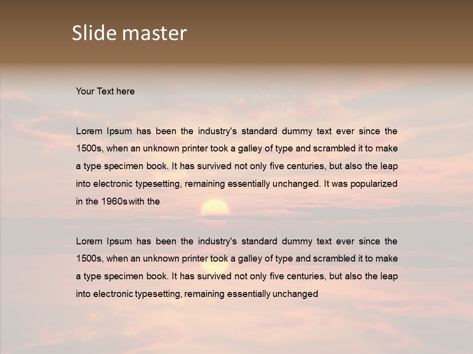 Illustration Abstract Landscape PowerPoint Template