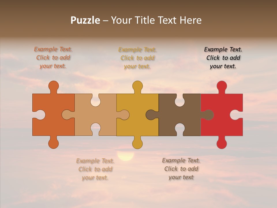 Illustration Abstract Landscape PowerPoint Template