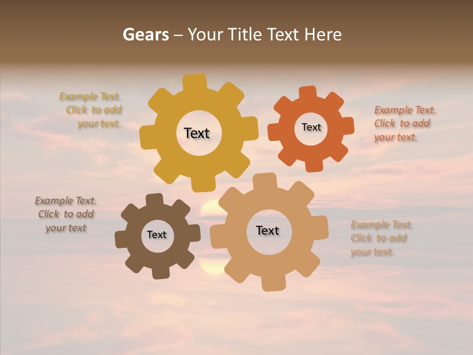 Illustration Abstract Landscape PowerPoint Template