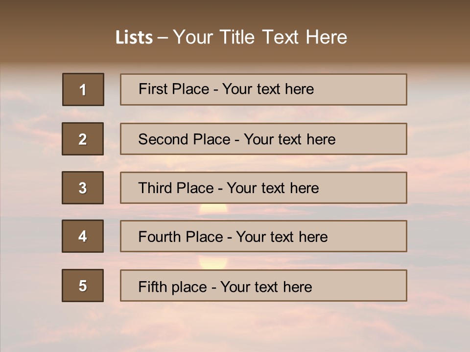 Illustration Abstract Landscape PowerPoint Template