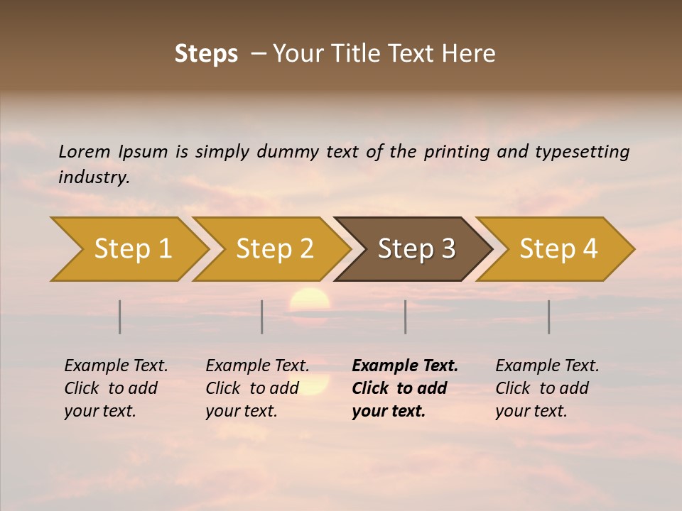 Illustration Abstract Landscape PowerPoint Template
