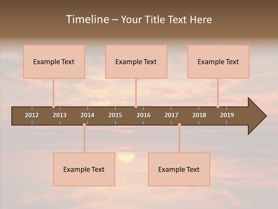 Illustration Abstract Landscape PowerPoint Template
