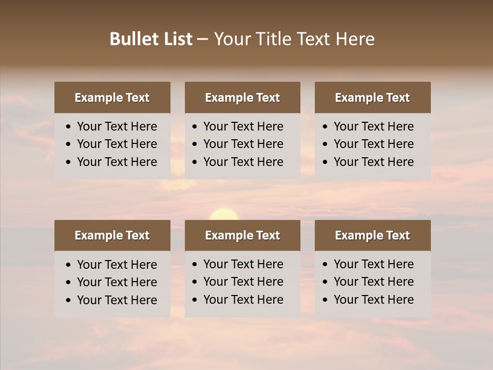 Illustration Abstract Landscape PowerPoint Template
