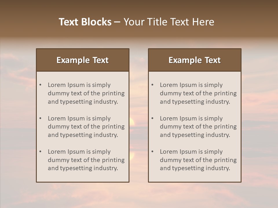 Illustration Abstract Landscape PowerPoint Template