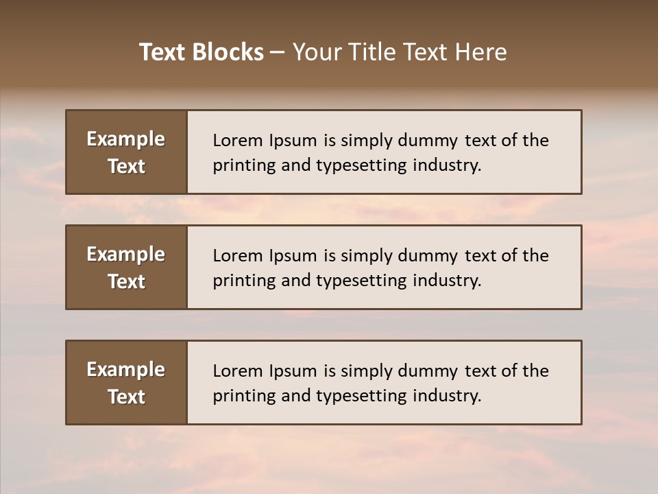 Illustration Abstract Landscape PowerPoint Template