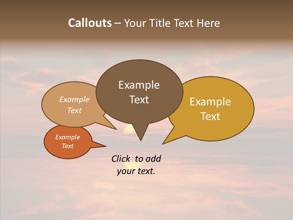 Illustration Abstract Landscape PowerPoint Template