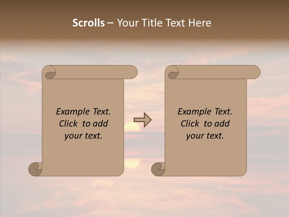 Illustration Abstract Landscape PowerPoint Template