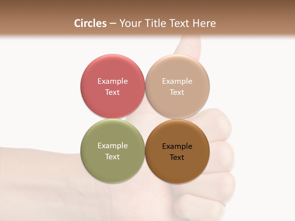 Hand Success Middle PowerPoint Template