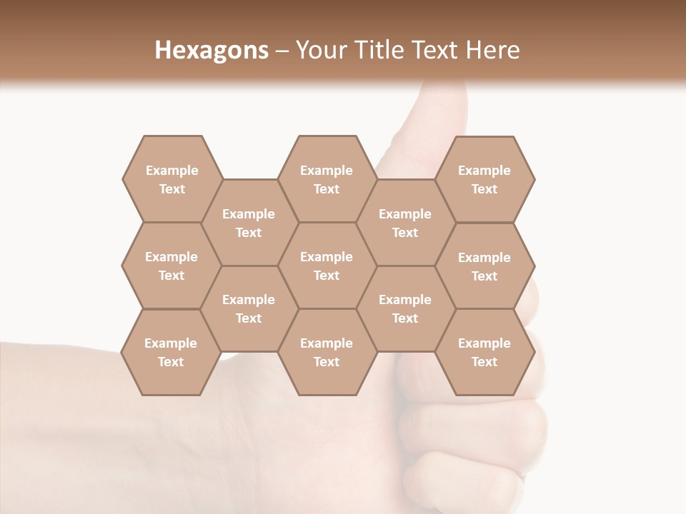 Hand Success Middle PowerPoint Template