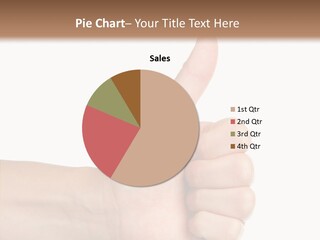 Hand Success Middle PowerPoint Template
