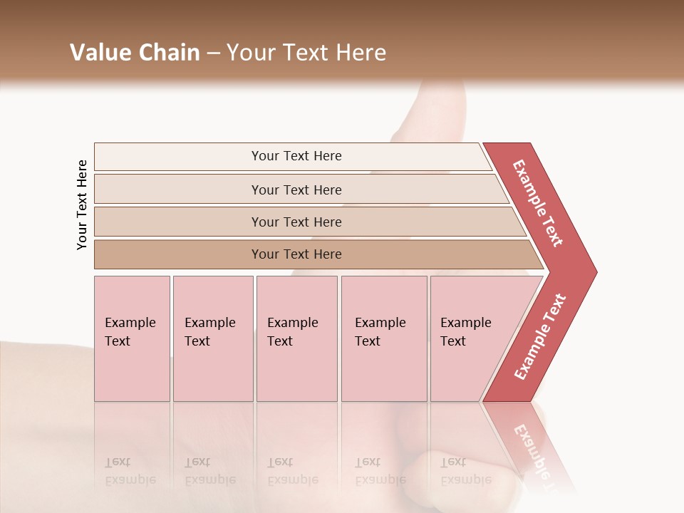 Hand Success Middle PowerPoint Template