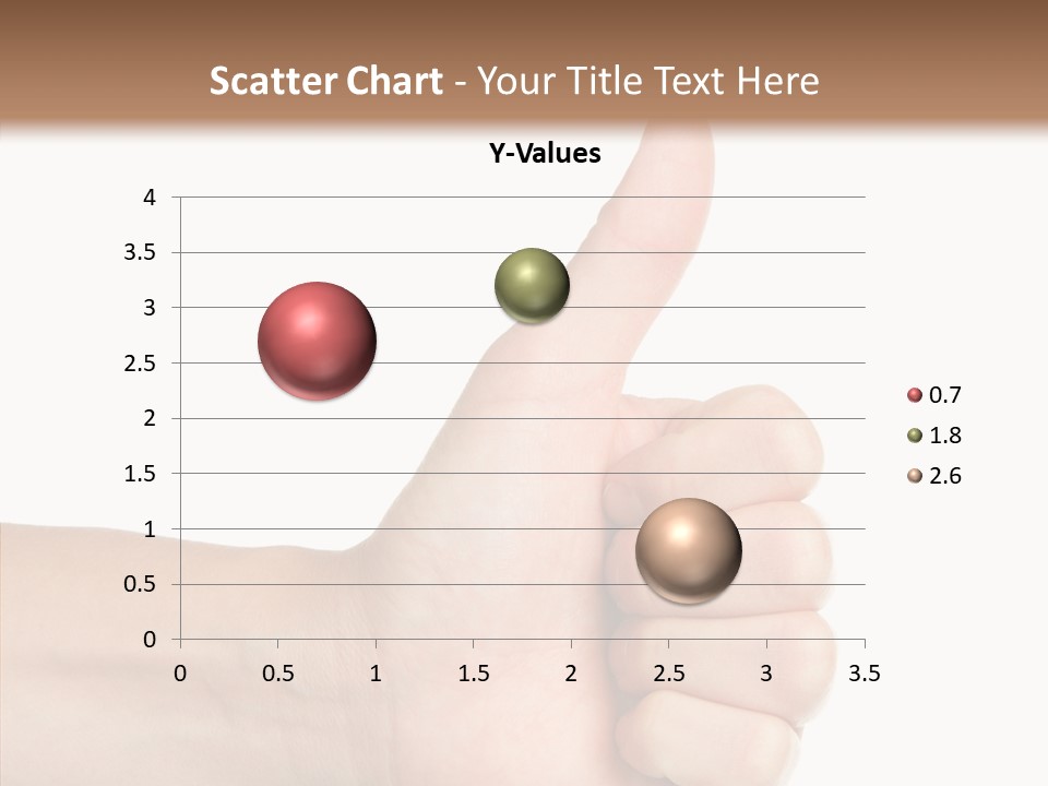Hand Success Middle PowerPoint Template