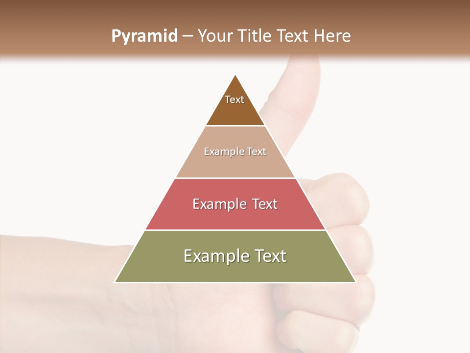 Hand Success Middle PowerPoint Template
