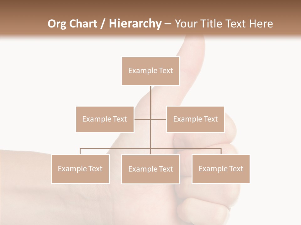 Hand Success Middle PowerPoint Template
