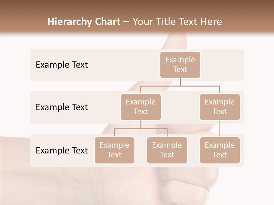 Hand Success Middle PowerPoint Template