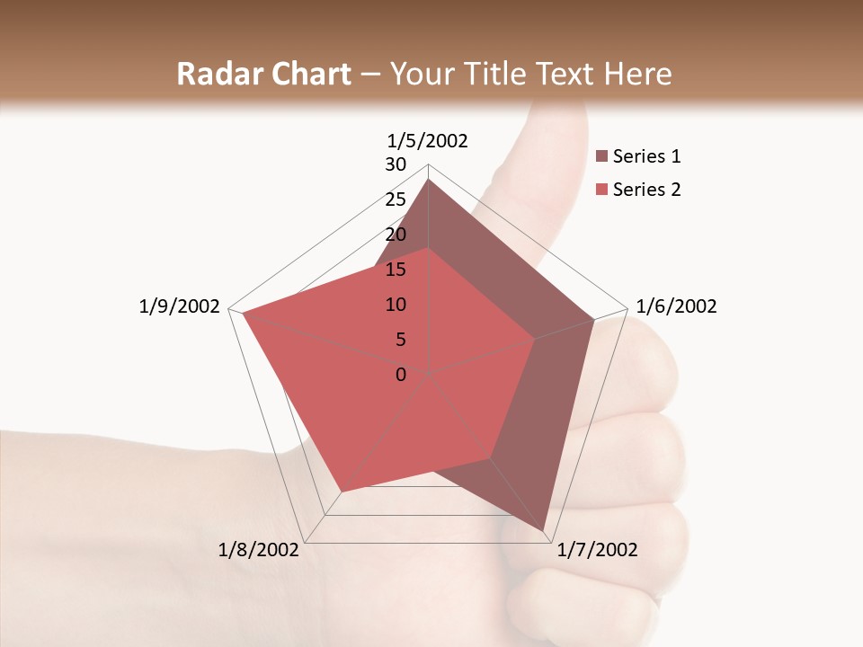 Hand Success Middle PowerPoint Template