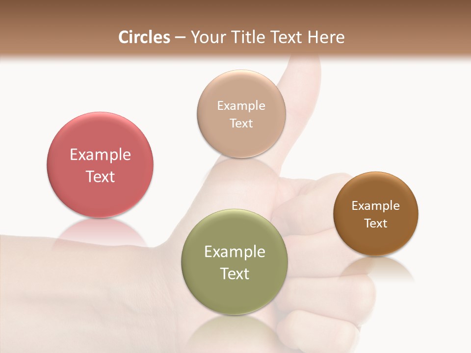 Hand Success Middle PowerPoint Template