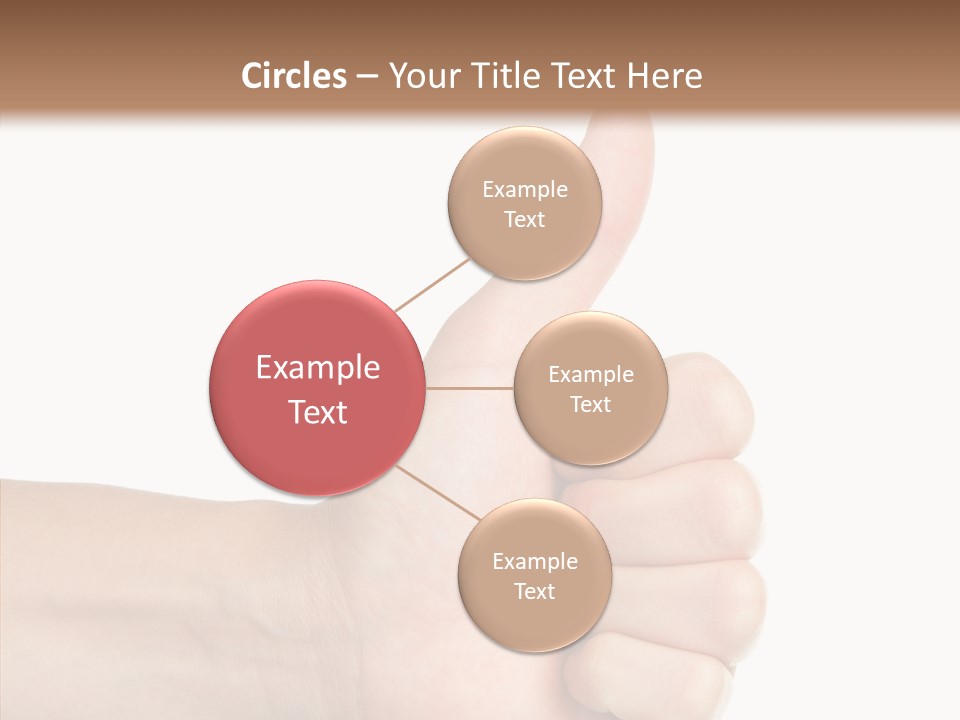 Hand Success Middle PowerPoint Template
