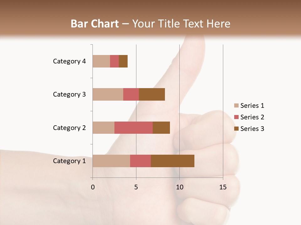 Hand Success Middle PowerPoint Template
