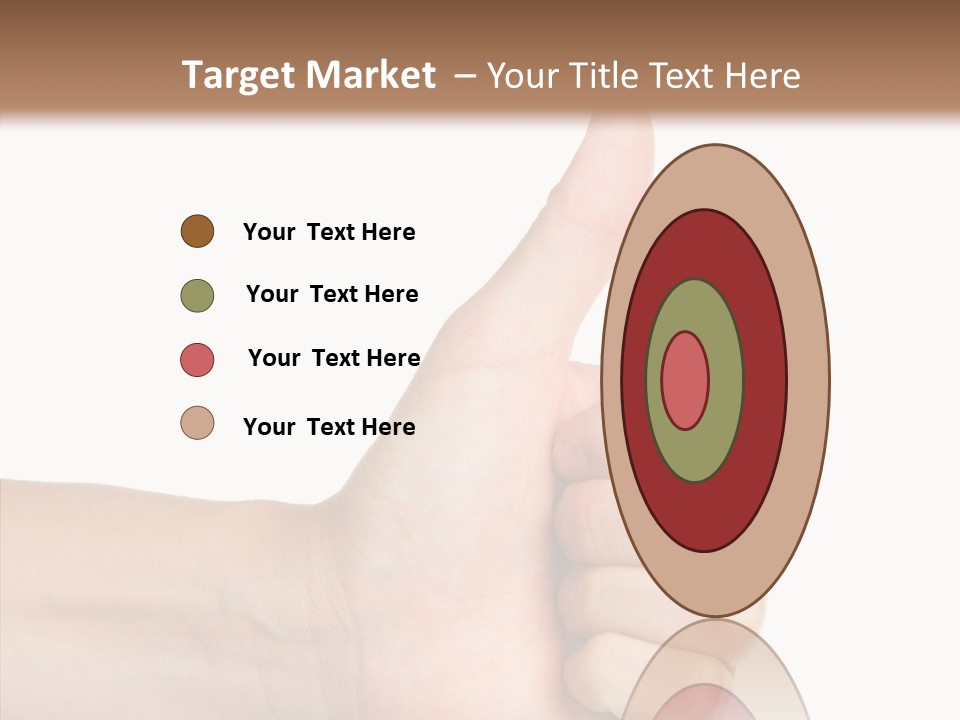 Hand Success Middle PowerPoint Template