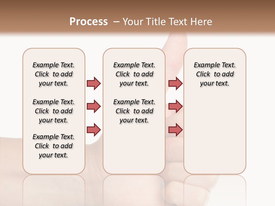 Hand Success Middle PowerPoint Template