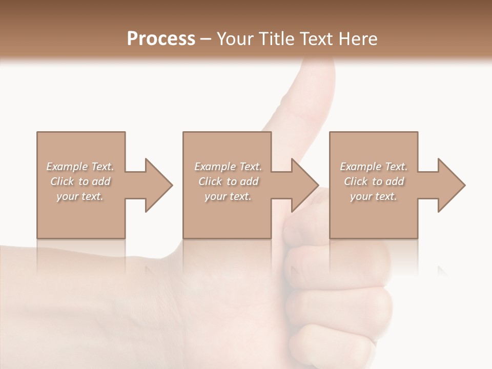 Hand Success Middle PowerPoint Template